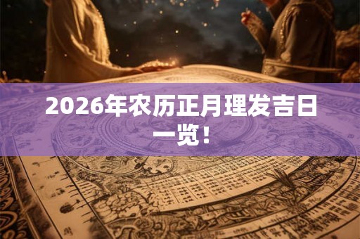 2026年农历正月理发吉日一览！