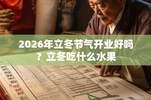 2026年立冬节气开业好吗？立冬吃什么水果