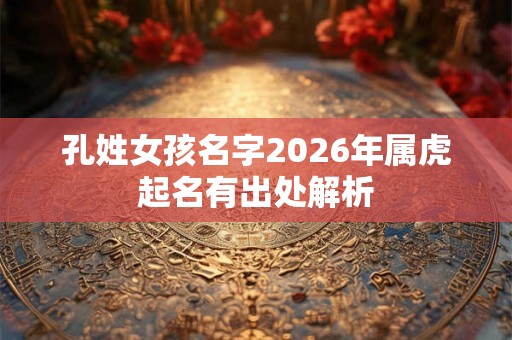 孔姓女孩名字2026年属虎起名有出处解析