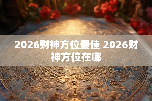2026财神方位最佳 2026财神方位在哪