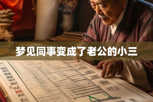 梦见同事变成了老公的小三