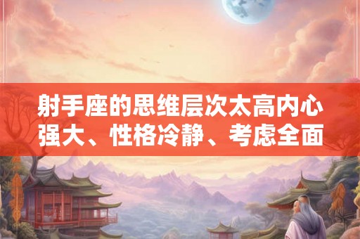 射手座的思维层次太高内心强大、性格冷静、考虑全面