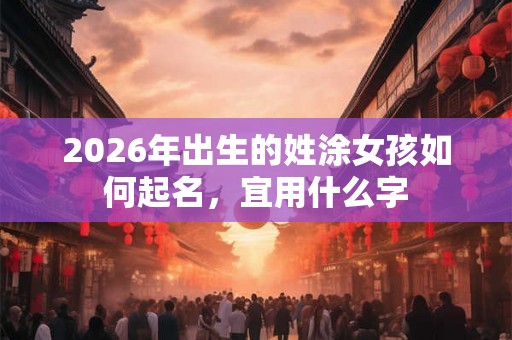 2026年出生的姓涂女孩如何起名，宜用什么字