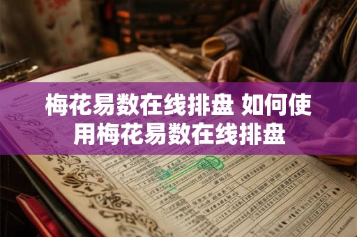 梅花易数在线排盘 如何使用梅花易数在线排盘