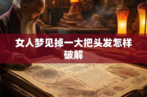女人梦见掉一大把头发怎样破解