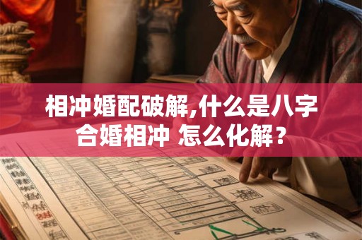 相冲婚配破解,什么是八字合婚相冲 怎么化解？