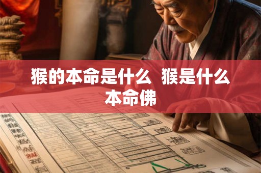 猴的本命是什么  猴是什么本命佛
