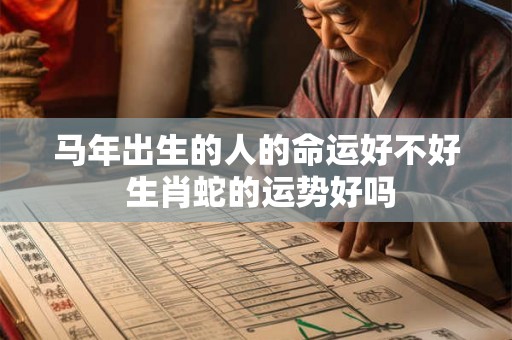 马年出生的人的命运好不好 生肖蛇的运势好吗