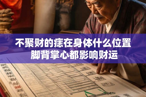 不聚财的痣在身体什么位置 脚背掌心都影响财运