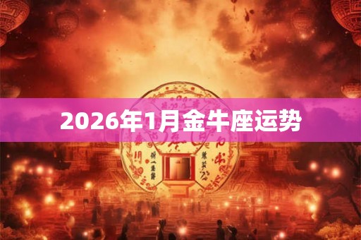 2026年1月金牛座运势 2026年1月金牛座运势