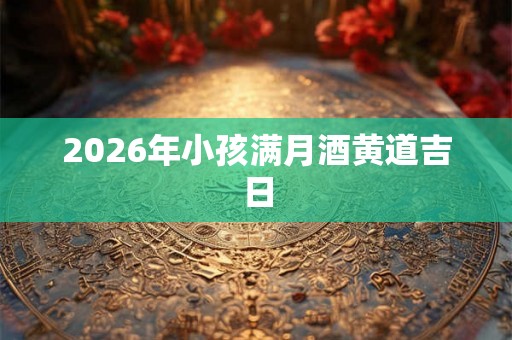 2026年小孩满月酒黄道吉日