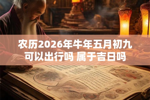 农历2026年牛年五月初九可以出行吗 属于吉日吗