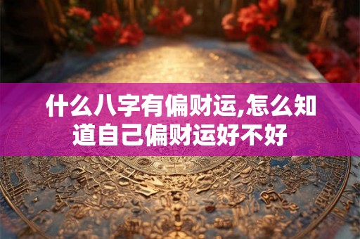 什么八字有偏财运,怎么知道自己偏财运好不好