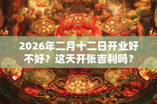 2026年二月十二日开业好不好？这天开张吉利吗？