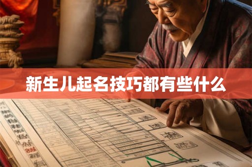 新生儿起名技巧都有些什么