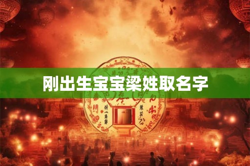 刚出生宝宝梁姓取名字