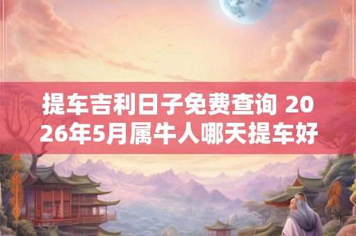 提车吉利日子免费查询 2026年5月属牛人哪天提车好 提车吉利日子免费查询 2026年5月属牛人哪天提车好