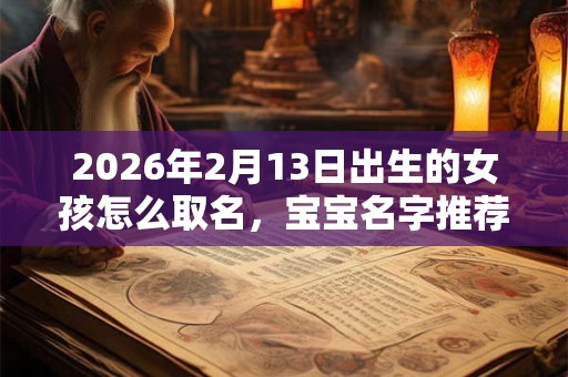2026年2月13日出生的女孩怎么取名，宝宝名字推荐