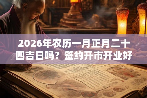 2026年农历一月正月二十四吉日吗?签约开市开业好吗? 2026年农历一月正月二十四吉日吗?签约开市开业好吗?