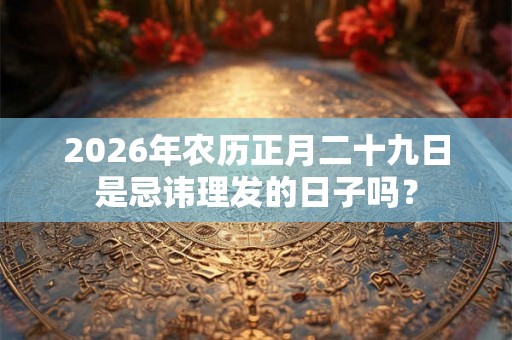 2026年农历正月二十九日是忌讳理发的日子吗？