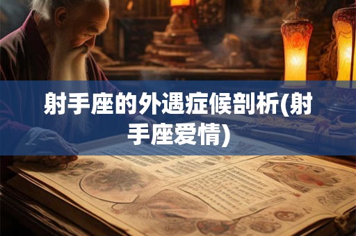 射手座的外遇症候剖析(射手座爱情)