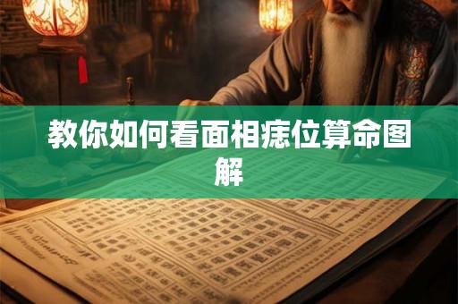 教你如何看面相痣位算命图解