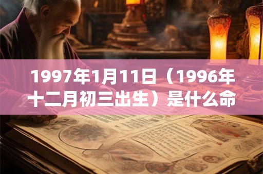 1997年1月11日(1996年十二月初三出生)是什么命_命运如何 1997年1月11日(1996年十二月初三出生)是什么命_命运如何