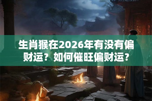 生肖猴在2026年有没有偏财运？如何催旺偏财运？