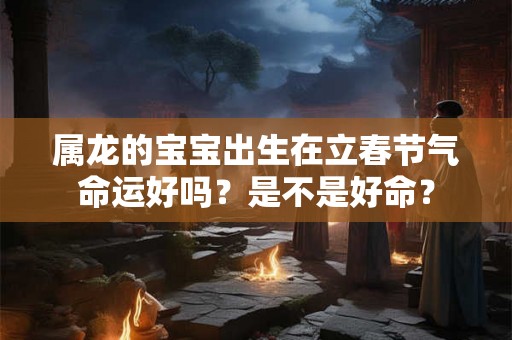 属龙的宝宝出生在立春节气命运好吗？是不是好命？