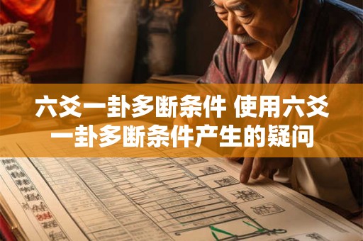 六爻一卦多断条件 使用六爻一卦多断条件产生的疑问 六爻一卦多断条件 使用六爻一卦多断条件产生的疑问