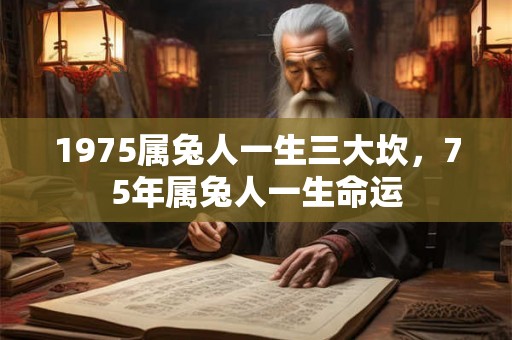 1975属兔人一生三大坎，75年属兔人一生命运