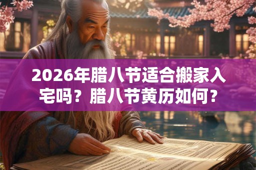 2026年腊八节适合搬家入宅吗？腊八节黄历如何？