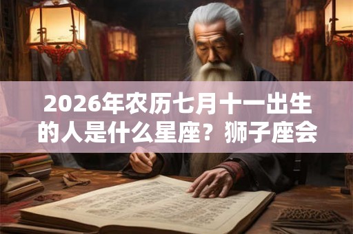 2026年农历七月十一出生的人是什么星座?狮子座会因什么而与爱情错过? 2026年农历七月十一出生的人是什么星座?狮子座会因什么而与爱情错过?