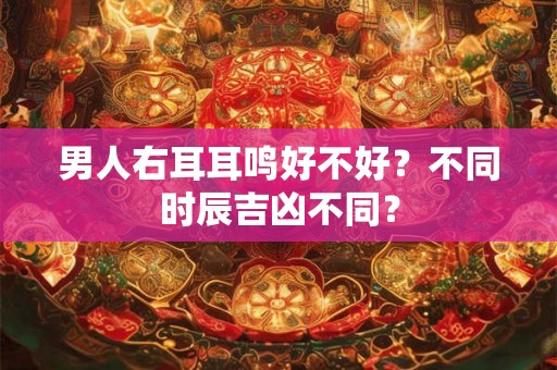 男人右耳耳鸣好不好？不同时辰吉凶不同？
