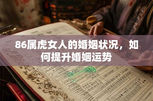86属虎女人的婚姻状况，如何提升婚姻运势
