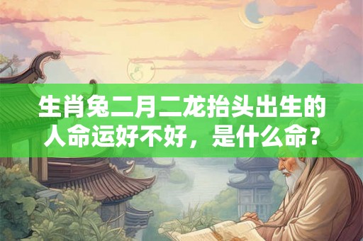 生肖兔二月二龙抬头出生的人命运好不好，是什么命？