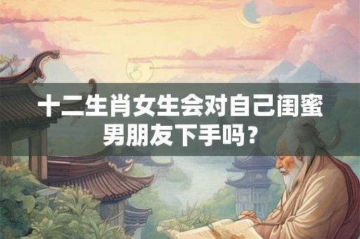 十二生肖女生会对自己闺蜜男朋友下手吗？