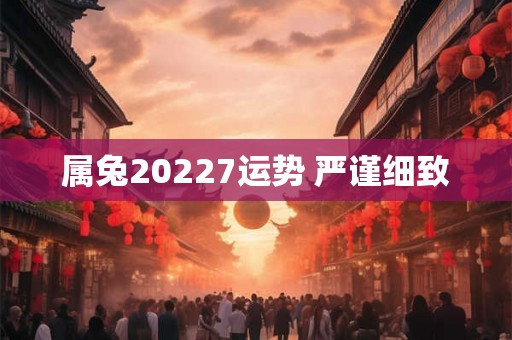 属兔20227运势 严谨细致 属兔20227运势 严谨细致