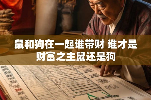 鼠和狗在一起谁带财 谁才是财富之主鼠还是狗