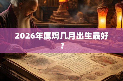 2026年属鸡几月出生最好? 2026年属鸡几月出生最好?