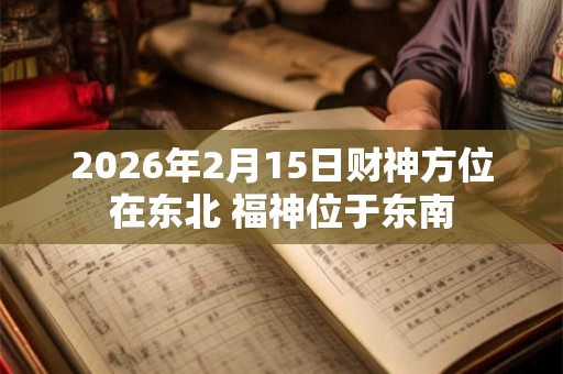 2026年2月15日财神方位在东北 福神位于东南 2026年2月15日财神方位在东北 福神位于东南