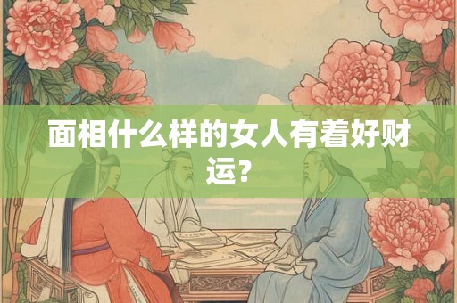 面相什么样的女人有着好财运? 面相什么样的女人有着好财运?
