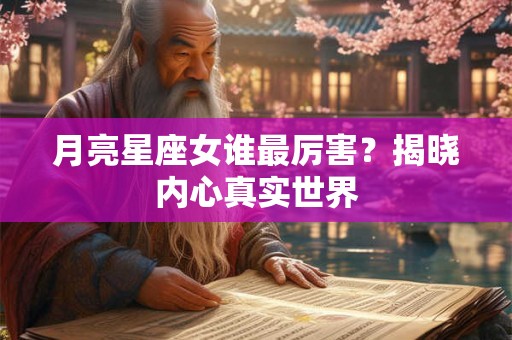 月亮星座女谁最厉害？揭晓内心真实世界