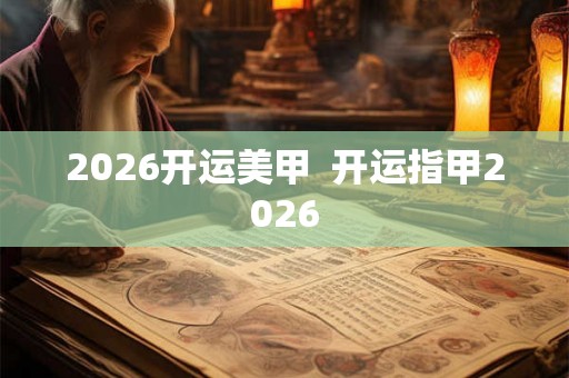 2026开运美甲  开运指甲2026