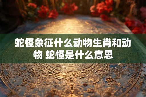 蛇怪象征什么动物生肖和动物 蛇怪是什么意思