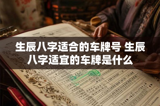 生辰八字适合的车牌号 生辰八字适宜的车牌是什么