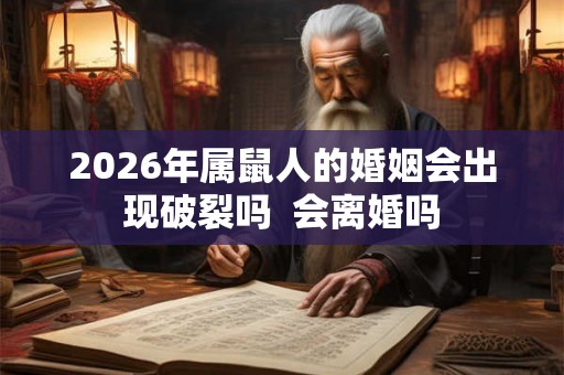 2026年属鼠人的婚姻会出现破裂吗  会离婚吗