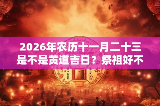 2026年农历十一月二十三是不是黄道吉日？祭祖好不好？