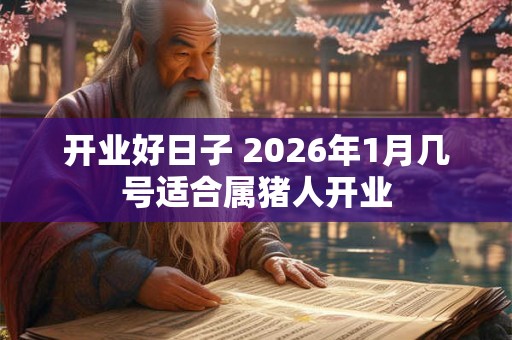 开业好日子 2026年1月几号适合属猪人开业 开业好日子 2026年1月几号适合属猪人开业
