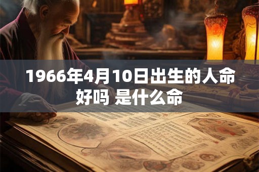 1966年4月10日出生的人命好吗 是什么命